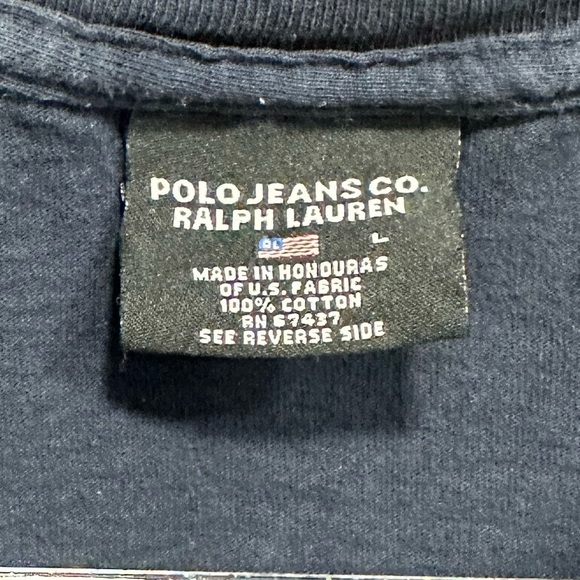 Vintage Polo Jeans Co. Ralph Lauren 1967 Short Sleeve Tee Shirt Size Large - Picture 5 of 5